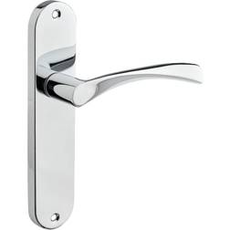 Designer Levers Marvel Latch Door Handle Polished Chrome Pack 120x40mm