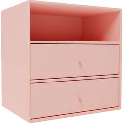 Montana Mini 1006 Hylla Med Två Lådor 167-Ruby Sängbord 25x35cm