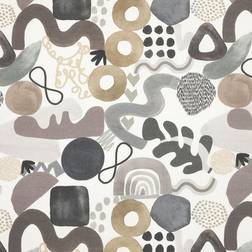 Jakobsdals Hester Gardinkappa Beige/Grå Metervara