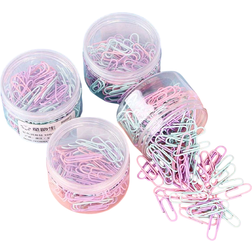 Shein Assorted Color Paper Clips Cylindrical Boxed Metal