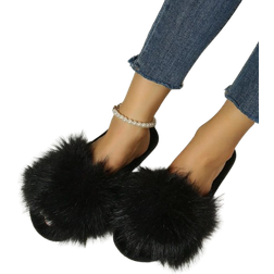 Shein Women's Fashionable Slide Slippers, Comfy One-strap Design, Solid Color Soft Sole Anti-slip, Perfect For Indoor And Outdoor Wearing, Mysterious Black
