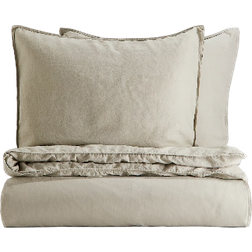 H&M Linen-blend Double/king Size Set Duvet Cover Green (200x200cm)