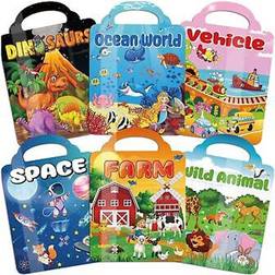 Kalysky Kalysky 6Set Puffy Sticker Books for Kids 2-4