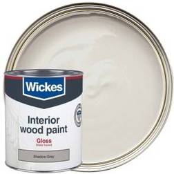 Wickes Quick Gloss Shadow Wood Paint Shadow Grey 0.75L