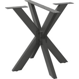 vidaXL Matbordsben Spindelform Antracit 85 x 85 x 72-73 cm Stål Bordsben 73cm