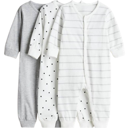 H&M Baby Natdragt I Bomuld - Grå