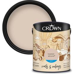 Crown & Matt Emulsion Toasted Almond Wall Paint Toasted Almond 5L