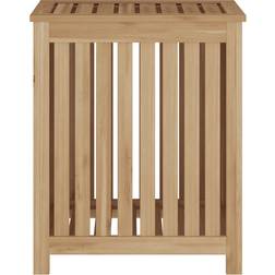 vidaXL Solid Teak Wash Bin Laundry Sorter