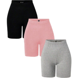 Shein pcsSet Womens Basic Solid Color Casual Leggings