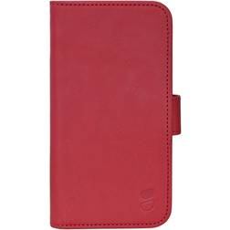 Gear iPhone 16e Kunstlæder Flip Cover MagSafe Kompatibel Rød