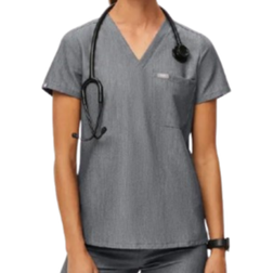 FIGS Catarina One-Pocket Scrub Top - Graphite
