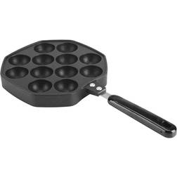 Mumusuki 12 Kaviteter Aluminium Non-Stick Fylld Takoyaki Grillpanna