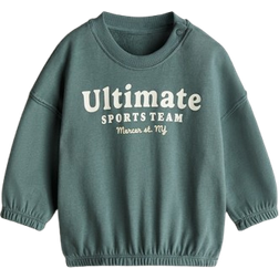 H&M Sweatshirt Mit Print - Grün