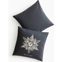 H&M 2-pack Kuddfodral I Bomull Grå 50x50 Örngott Svart (50x50cm)