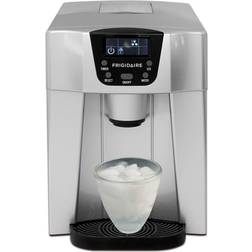 Frigidaire 26 Lb. Daily Production Cube Clear Ice Freestanding Ice Maker, Glass in Gray 14.3 H x 9.9 W x 15.3 D in s- Gray