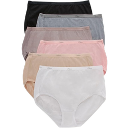 Hanes Cool Comfort Women's Cotton Brief Panties 6-Pack