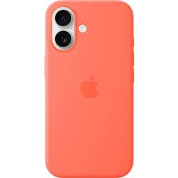 Apple iPhone 16 Silicone Case with MagSafe Tangerine