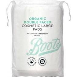Boots Organic Double Faced Cosmetic Large Cotton Wool Pads 50 Pads