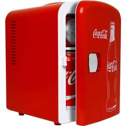 Koolatron Coca Cola Mini Fridge 4L 6 Can Portable Cooler Warmer Red
