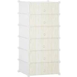 Homcom Six-Tier Modular Storage Unit Shoe Rack