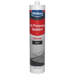 Wickes Black All Purpose Silicone Sealant 300ml 1pcs