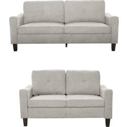 Luxury Life Berkley Linen Fabric Set One Size Sofa