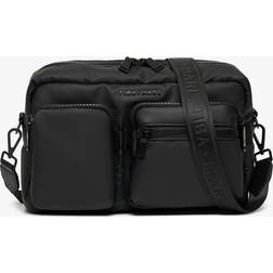 Tiba + Marl Black Faux Leather Changing Bag 33 cm