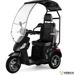 Veleco Draco 3-hjulig Skoter Kaptenssäte Med Hög Rygg