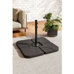 Living and Home HDPE Square Water Sand Filled Freestanding Parasol Base One Size