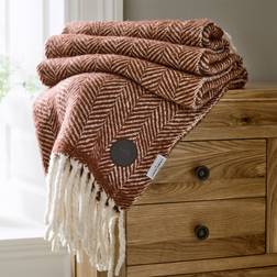 Deyongs Moorland Wool Throw 130x170 cm Russet - Blankets Orange (170x130cm)