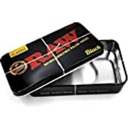 Raw Black Metal Tin Box with 20 Lean Cones