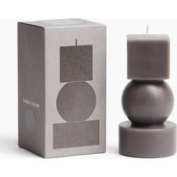 H&M Small Pillar - Beige Candle 12.5cm