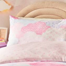Catherine Lansfield Soft As A Cloud Set Duvet Cover Pink