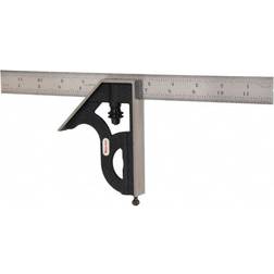 Starrett 2 Piece 12 Inch Combination Set 1/100 1/32 1/50 1/64 in Carpenter's Square