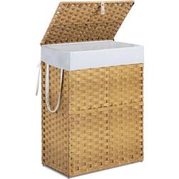 Sweetcrispy Foldable Laundry Hamper Large Capacity Clothes Basket with Lid 23.8 Gallon