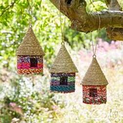 Paper High Octagonal Recycled Cotton Birdhouse Multi One Size