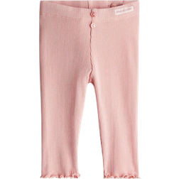 H&M Ribbed Cotton Leggings - Pink