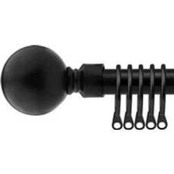 New Edge Blinds 16-19mm Sphere Extendable Metal Curtain Pole Set 120 cm 210 cm