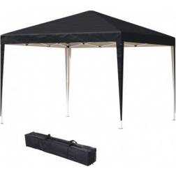 OutSunny Hopfällbart Pop-up UV-skydd 2,95 x 2,95 m Svart