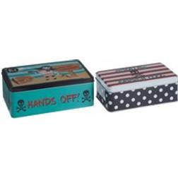 Premier Set Of 2 Pirate Storage Tins