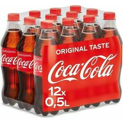 Coca-Cola Original Taste Coke 500ml Bottles Fizzy Soft Drink 50cl