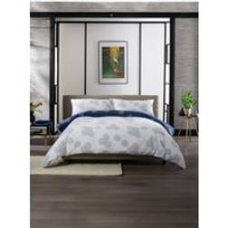 The Lyndon Company Hyogo Luxurious Japanese Inspired Print Double Gauze Set - Duvet Cover Blue