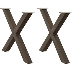 vidaXL Dining Legs 90 x 72-73 cm 2 pcs Table Leg