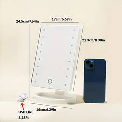 MDSRJONE Lighted Makeup Mirror - White