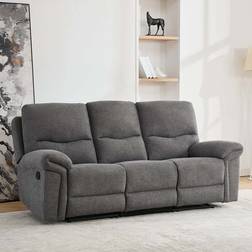 More4Homes Fosse 3 Seater Fabric Manual Recliner Sofa