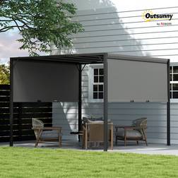 OutSunny Pergola Metal Gazebo Outdoor Sun Shade Shelter Canopy 3 x 3 m