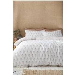 Pineapple Elephant Orange Woodblock Floral So Soft Duvet Cover Set Housse de couette Orange, Rose