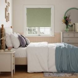 Dunelm Luna Blackout Roller Blind Sage