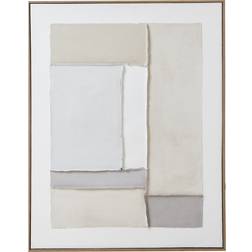 Hill Interiors Contempo Beta Painting On Canvas Brown Wood Framed Art