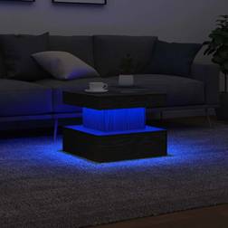vidaXL Med LED-Lys 50 x 50 x 40 cm Sofabord